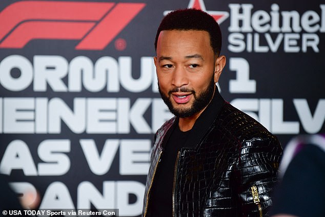 Singer-songwriter John Legend was just one of many celebrities at the Las Vegas Grand Prix