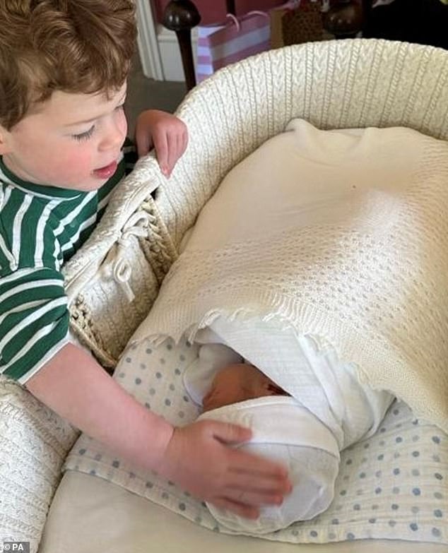 Eugenie's children - and the Duchess of York's grandchildren - August (left) and Ernest