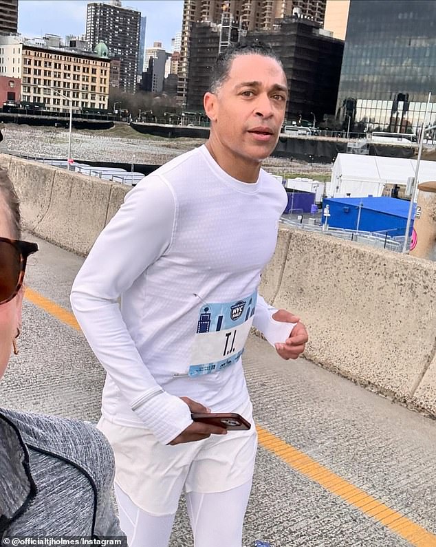 Former Good Morning America host TJ Holmes has shared an alarming update on his health weeks after competing in the New York City Marathon with partner Amy Robach