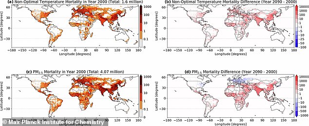 Their analysis shows that as many as 30 million people could die from climate change and air pollution by the end of the century.