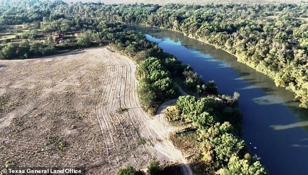 PICTURED ABOVE: The 1,402 ranch offered by Texas officials to Trump to use for his mass deportations of migrants. The land is located west of McAllen