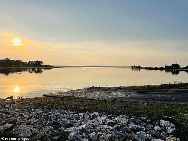 Texas has reclaimed a corner of Lake Texoma (pictured) in its new state border