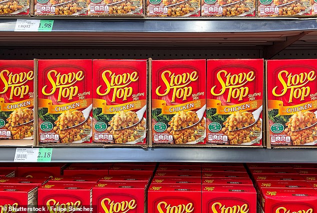 Stove Top Stuffing, launched in 1972 and now manufactured by Kraft Heniz, contains butylated hydroxyanisole (BHA) and butylated hydroxytoluene (BHT) as preservatives