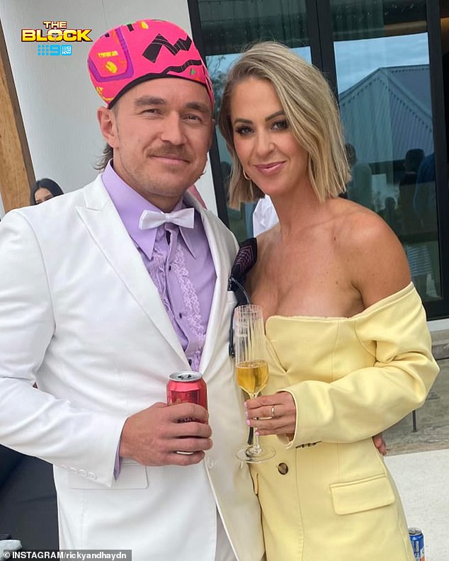 The Block contestant Ricky Recard, 34, (left) opened up about his new relationship with makeup artist Erin Lee, 40, (right) from the renovation show on Monday