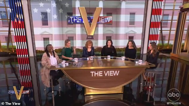 The View hosts all donned black ensembles after it was announced that Donald Trump will become president again