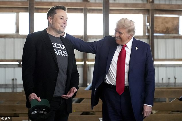 Prominent Trump ally Elon Musk, who has campaigned alongside the Republican in recent weeks, benefited from a rise in Tesla's share price