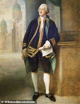 Portrait of the Earl of Sandwich by Thomas Gainsborough, 1783, after whom the sandwich is named