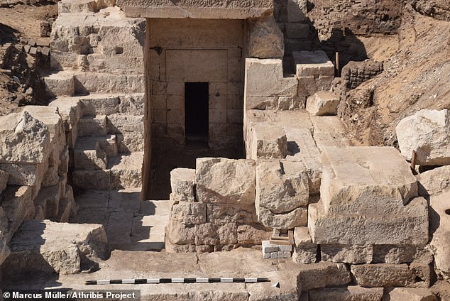 Archaeologists have found a secret entranceway into a 2,000-year-old Egyptian temple. It is a beautiful example of an Egyptian 'pylon', with two towers flanking a main entrance