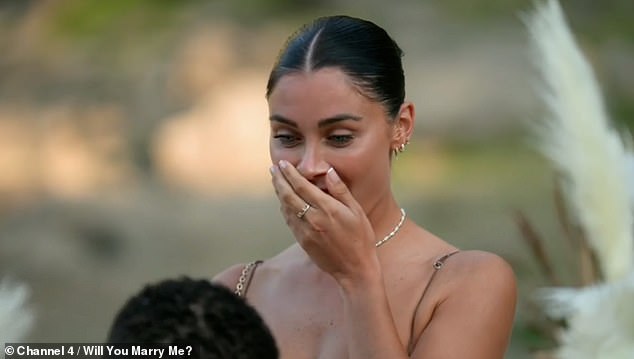 Cally Jane Beech burst into tears as boyfriend DJ O'Neal got down on one knee during epic surprise proposal in Switzerland