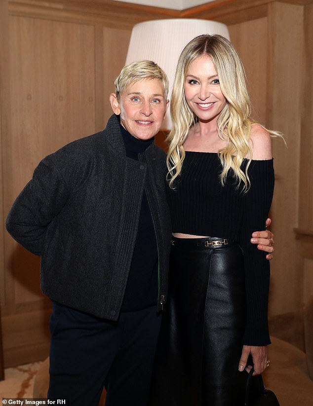 Ellen DeGeneres left the US for Britain to begin her 'retirement' with wife Portia de Rossi after her career was tarnished by allegations of toxic behavior on her talk show