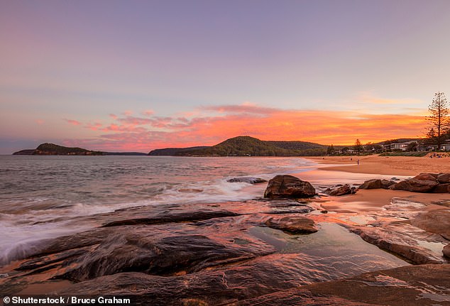 Baby boomers looking to downsize are flocking to coastal towns near national parks where it is so quiet there are no traffic lights, including Pearl Beach (photo)