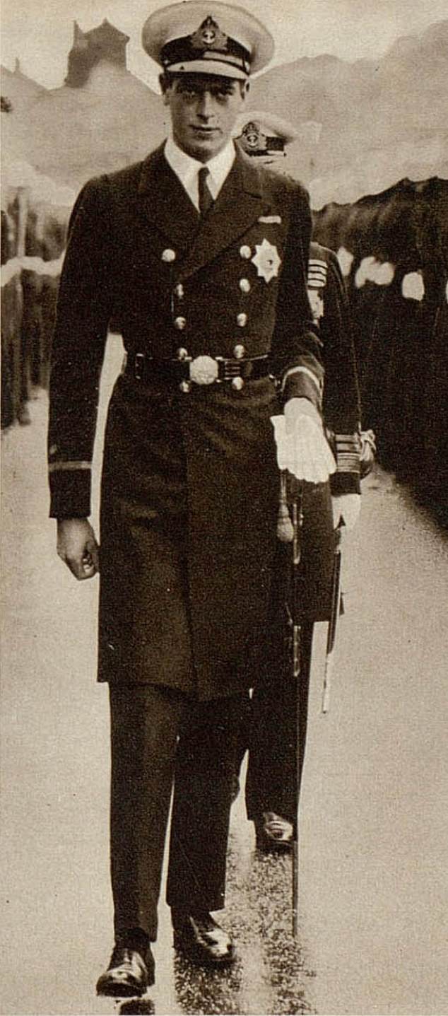 Prince George in a sub-lieutenant's uniform. He spent fourteen years in the Navy