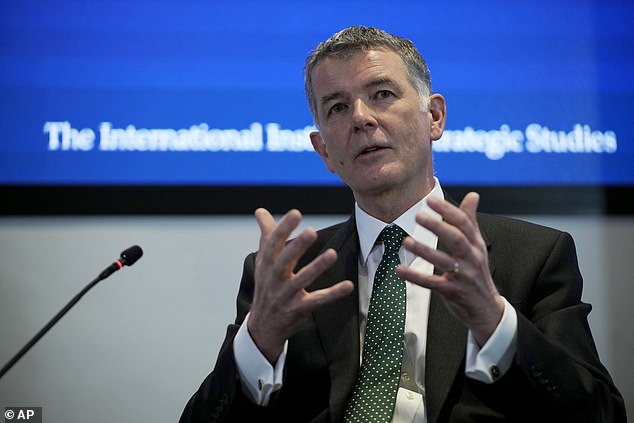 Speaking at the British Embassy in Paris, Sir Richard Moore warned that Britain and its allies are facing a 