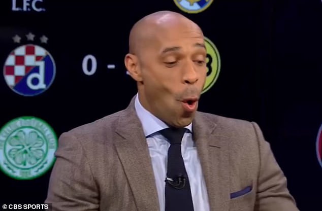 Thierry Henry, pictured during an appearance on CBS Sports, was very impressed with Bradley