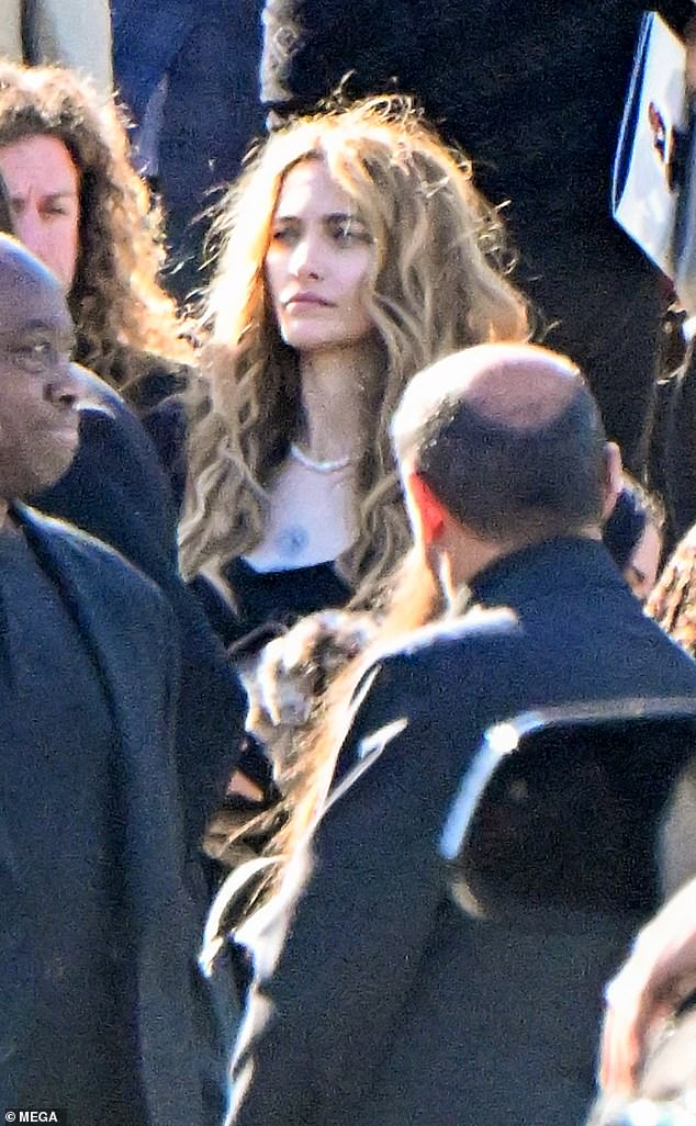 Michael Jackson's daughter Paris Jackson and son Bigi Jackson (formerly known as Deken) attended their uncle Tito Jackson's funeral in Glendale, California on Monday