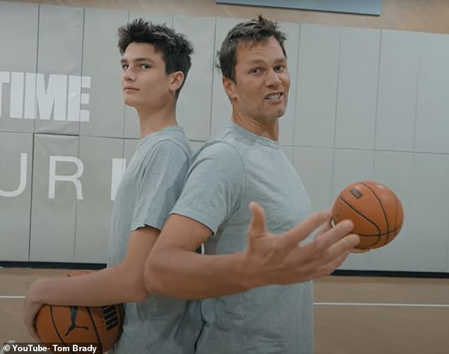 Tom Brady and his son Jack played in opponents while facing each other in basketball