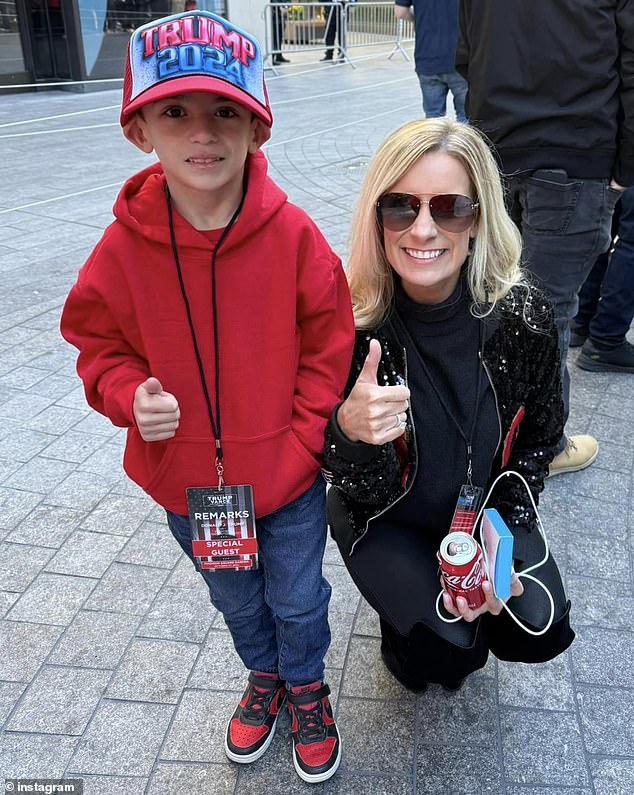 Shortly after receiving the birthday letter, Liam and his family were invited to Trump's Uniondale rally