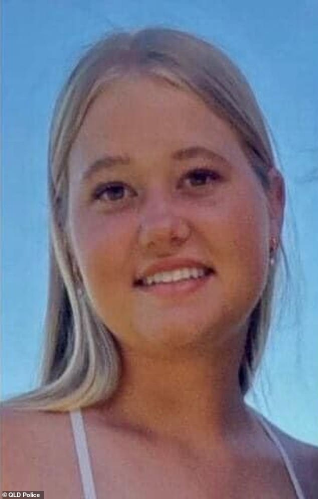 A body has been recovered during an extensive search and rescue mission for a missing 17-year-old girl (pictured) on Queensland's Gold Coast