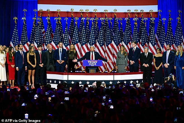 “We made history tonight for a reason, and the reason is that we overcame obstacles that no one thought possible,” Trump said