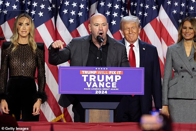 Dana White raised eyebrows with a bizarre and brash speech at Donald Trump's presidential acceptance rally