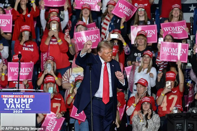 “I know Iron Mike, and he's a great guy,” Trump said of boxing great Mike Tyson. He talked about putting Tyson in a boxing ring with rival Kamala Harris during his rally in Pennsylvania Monday, the last day before Election Day.