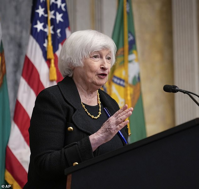 He lashed out at Treasury Secretary Janet Yellen, pictured on October 22, accusing her of 