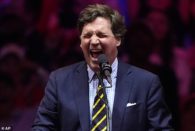 Tucker Carlson publicly slammed a New York Times reporter who asked for comment about his 'Proud Boys tie'