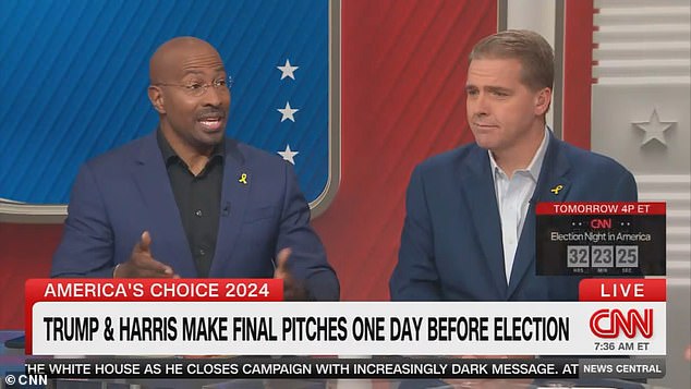 Van Jones remained skeptical of Kamala Harris, admitting he was concerned about the vice president's chances in Pennsylvania.