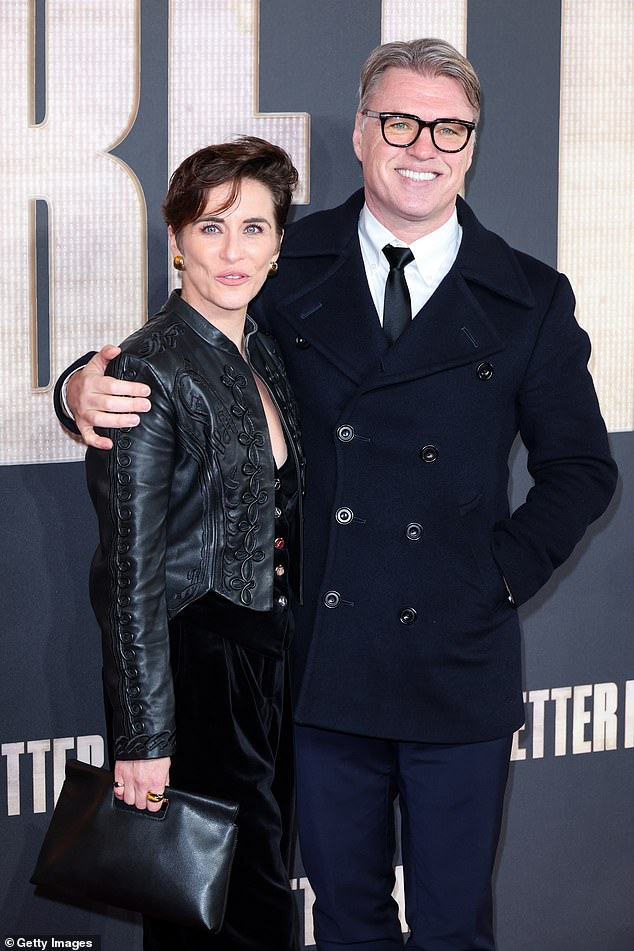 Vicky McClure and her partner Jonny Owen looked chic in all-black ensembles as they made a rare appearance together at the Better Man premiere on Wednesday