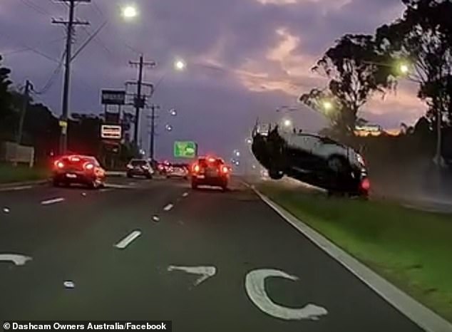 Dashcam captured the horrific moment an SUV drove into oncoming traffic on the Hume Highway