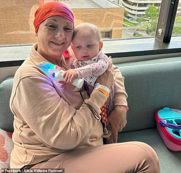 Alicia Fivecoat, 62, has opened up about her heartbreak after battling cancer at the same time as her granddaughter Whitney