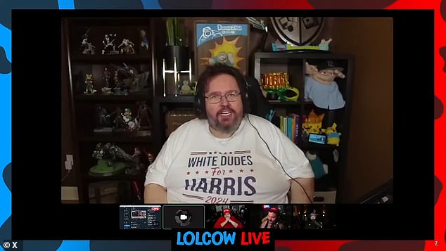 A 'White Dude for Harris' had an epic meltdown during a livestream after realizing Donald Trump would win the 2024 election