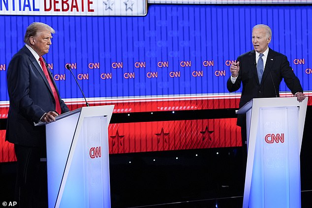 Trump and Biden met on the debate stage in June in an appearance that led to the litany that forced the Democrat to drop out of the race