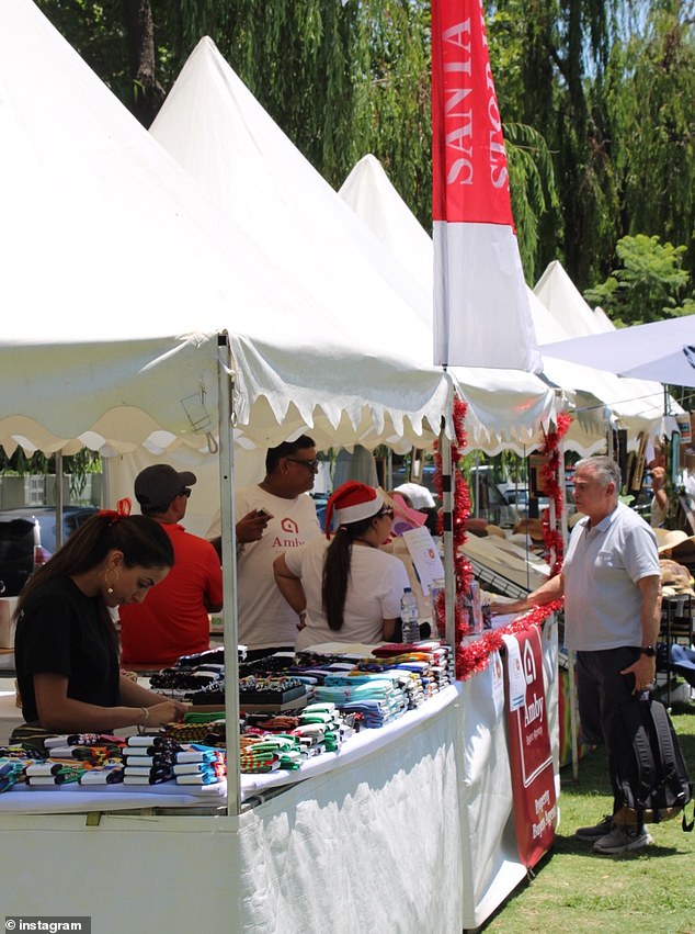 The fair (pictured earlier) offers stalls, music, children's attractions and fireworks