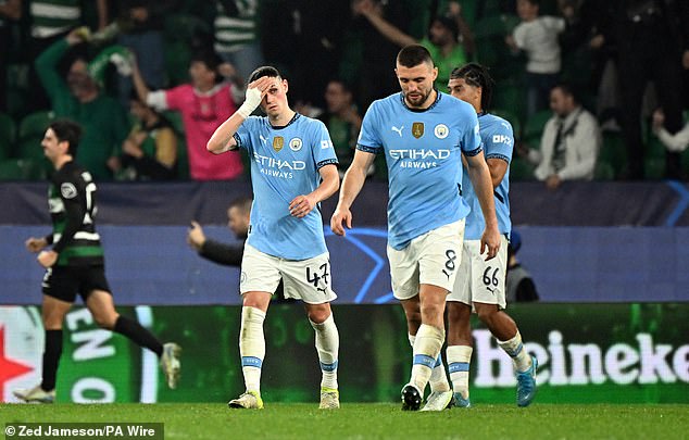 Man City suffered a cleansing 4-1 defeat to Sporting Lisbon in a third defeat in seven days