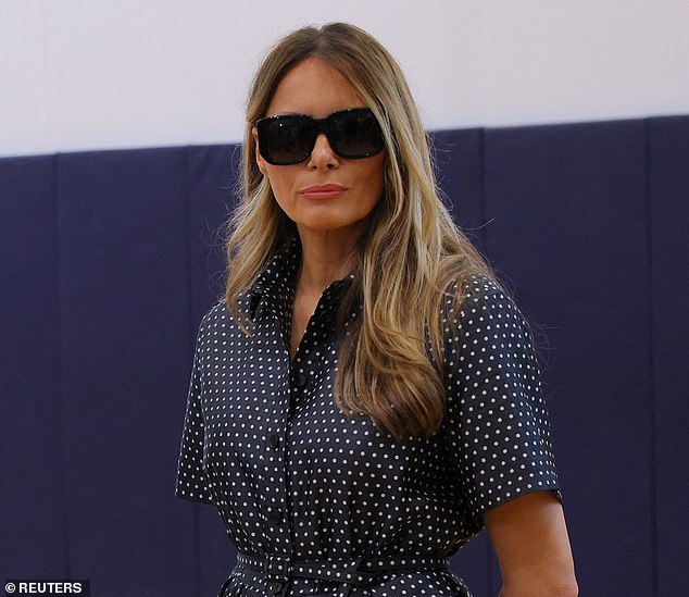 Melania Trump's appearance on Tuesday has sparked crazy theories that she was swapped with a body double for the cameras