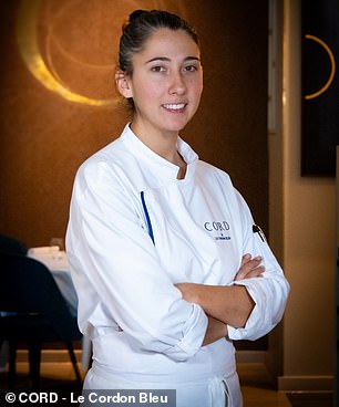 French food experts have shared the top mistakes tourists make when eating out in France. Justine Bordet (above) is senior sous chef at Cord by Le Cordon Bleu