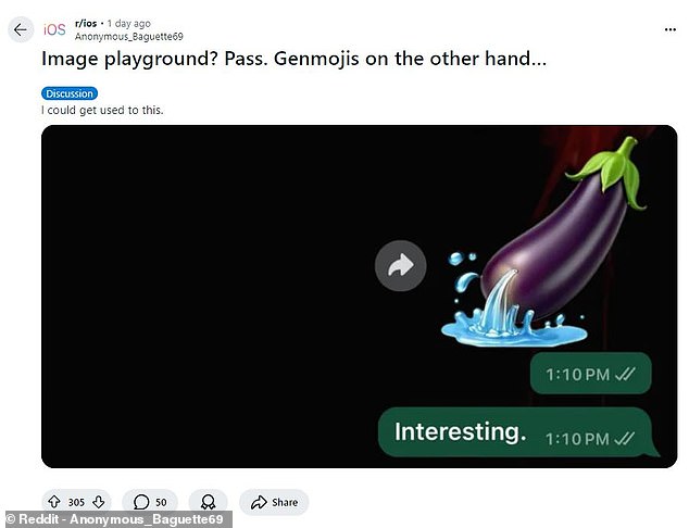 A month after Genmoji was released in beta, iPhone users are flooding the internet with their X-rated emoji