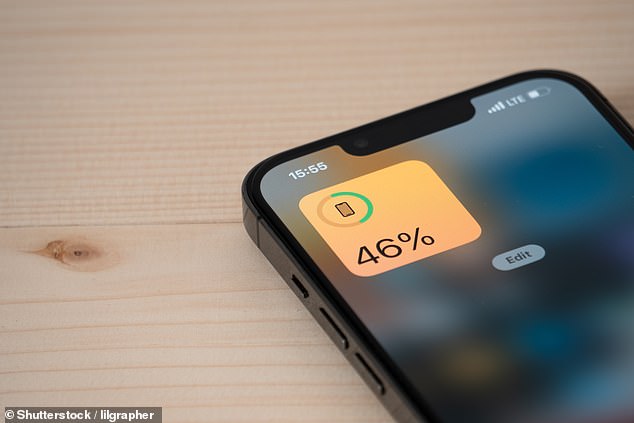 iPhone users who downloaded Apple's latest iOS update have warned it is 'ruining' their battery life (stock image)