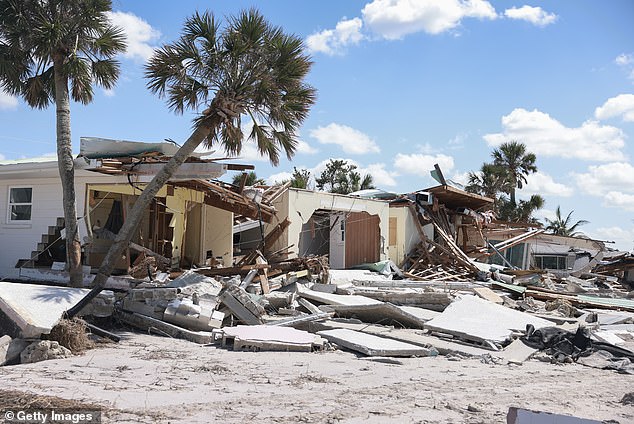 Hurricane Milton unleashed rare tornadoes across Florida (pictured), leaving approximately 2.6 million Floridians without power. At least 32 Americans died during the storm