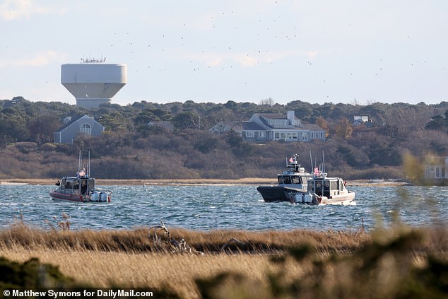 Coast Guard gunboats stood guard in Nantucket's inner harbor