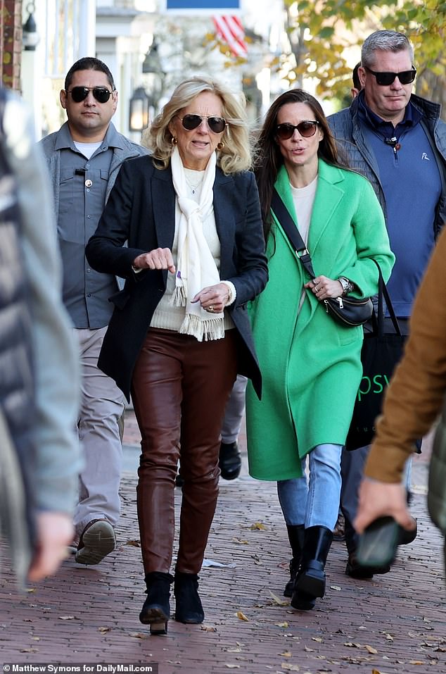 Jill Biden and daughter Ashley Biden spent two hours shopping on Nantucket