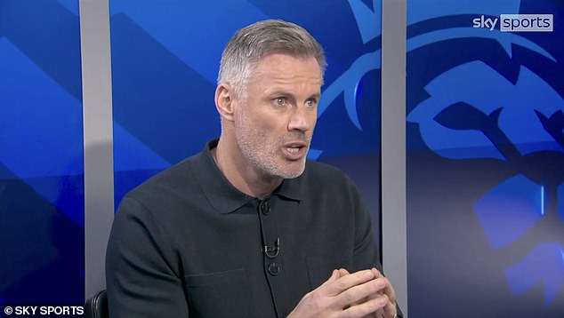 Ex-Liverpool captain Jamie Carragher was part of the Sky Sports team on Sunday