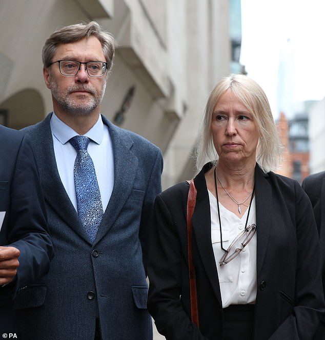 Lane (right), a former Oxfam fundraiser, and father John Letts (left), 62, became the first British parents to be charged with terrorist offenses after sending money to their son in Syria