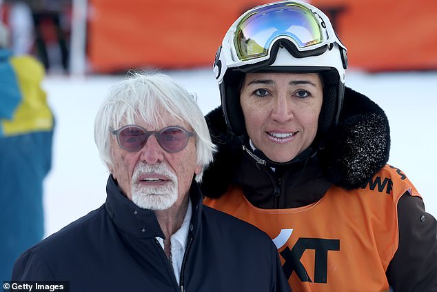 The Formula 1 magnate, 94, uses his business to help his 47-year-old Brazilian wife Fabiana (right)