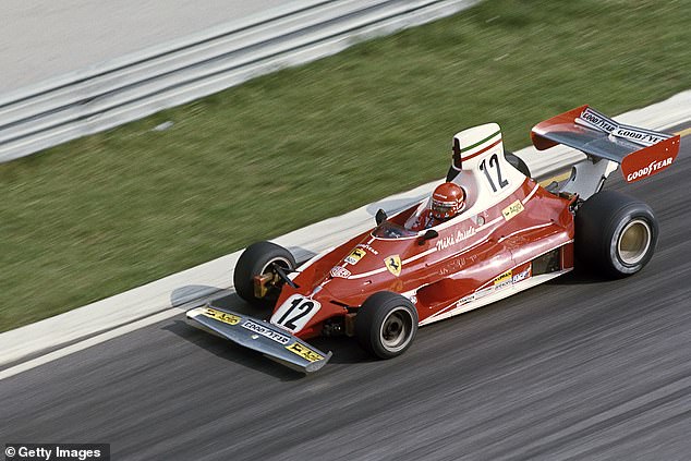 There are 69 cars for sale, including the Ferraris of iconic driver Niki Lauda (pictured)