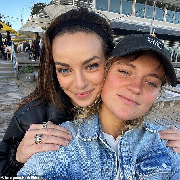 Known as one of Abbie Chatfield's (left) best friends, the queer artist took to Instagram on Sunday to share videos of herself hanging out with the American singer.