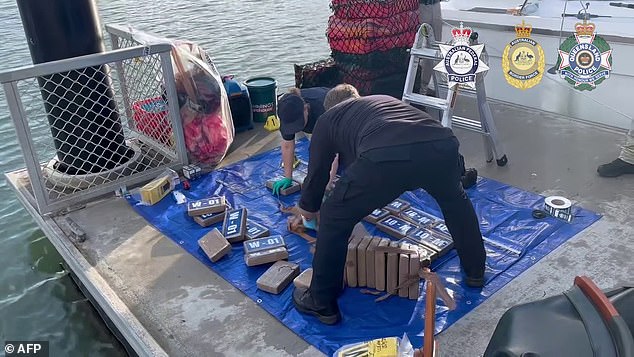 Authorities had tracked the ship allegedly sent to retrieve the drugs from a mothership located hundreds off the coast of Queensland