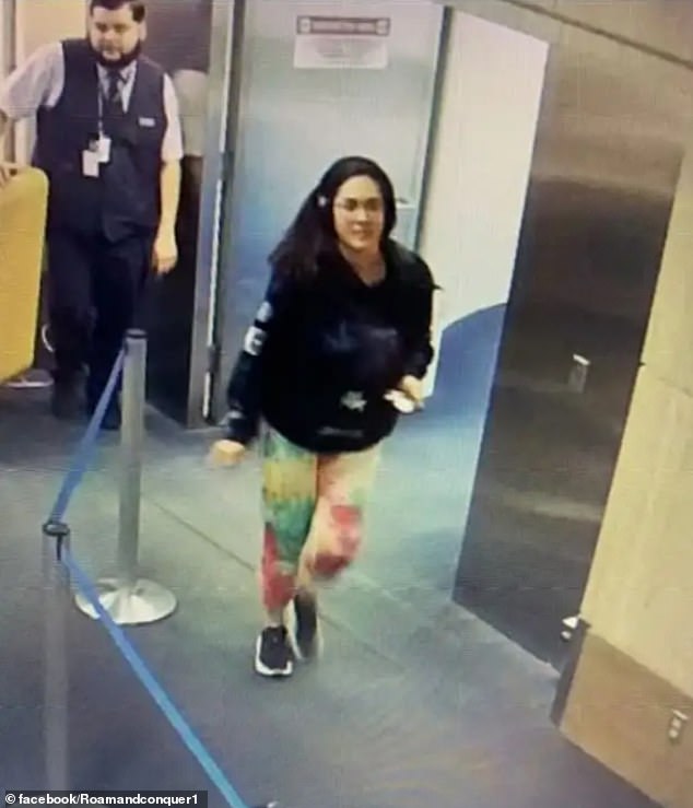 Kobayashi, 30, was caught on security camera footage getting off a plane at LAX on November 8 just before 10 p.m.