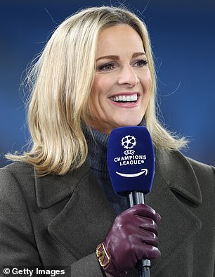 Gabby Logan (pictured above) is also a candidate to take on the role of presenter